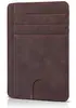 Portatarjetas antimagnético antirrobo, protector de tarjeta de acceso con ranuras para múltiples tarjetas personalizable, bolsa multifuncional para almacenamiento de documentos, directo de fábrica