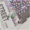 Pegatinas para Uñas con Flor en Relieve Estilo Chino Retro Nicho Pegatinas para Uñas Patrón de Pétalos de Orquídea Mariposa Revoloteando