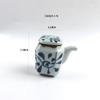 Pote de Molho de Soja para Sushi Japonês Azul Cerâmica Uncaria Caixa de Mostarda Pote para Vinagre de Tempero Pote de Açúcar e Sal Copo para Palitos Loja de Culinária