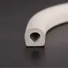 Tira de Sellado Autoadhesiva de Goma Tipo D Espuma de EPDM Tira Tipo D Aislamiento Acústico para Automóvil Tira a Prueba de Polvo Tira Semicircular