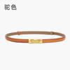 Cinturón fino de cuero genuino para mujer, cinturón con hebilla ajustable que combina con todo, cinturón decorativo para mujer, cinturón pequeño para mujer, venta al por mayor