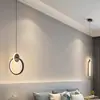 Nueva Lámpara Colgante de Mesita de Noche de Moda, Lámpara de Pared para Dormitorio, Luminaria Colgante Creativa y Única para Pared de Fondo de TV en Sala de Estar