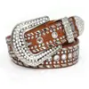 Cinturón de Moda Europeo y Americano con Pedrería Decoración Personalizada Retro Estilo Étnico Cinturón de Cuero Tachonado para Mujer Hip-Hop Moderno Versátil Cinturón de Cintura