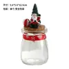 Decoraciones navideñas transfronterizas en resina figura de Papá Noel tarro de caramelos tarro de snacks adornos de escritorio para fiestas