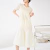 Vestido Miyake Elegante Ropa de Mujer de Alta Gama Venta al por Mayor Diseño Largo Nicho Talla Grande Plisado Más Vendido Falda Capullo de Flor