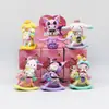 Serie de Cajas Misteriosas Stitch Melody Perro Pudín Figura Pequeña Novato Juguete de Moda Máquina de Juguetes Adornos de Regalo de Escritorio