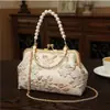 Bolso Cheongsam Estilo Chino Retro Nuevo Terminado con Falda de Cara de Caballo Hanfu Bolso Portátil Dorado Cruzado
