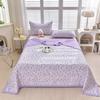 Juego de tres piezas de funda de cama antibacteriana de espuma lavada tipo A, sábana de algodón multifuncional, 2024