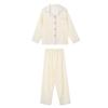 Pijama de Cuadros para Mujer, Trajes de Manga Larga para Primavera y Otoño, Ropa de Casa de Algodón Nube de Alta Gama, Ropa de Otoño Portátil, Venta al por Mayor Transfronteriza