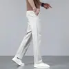 Pantalones Casuales de Alta Gama para Hombre Marca de Moda Corte Recto Holgado 2026 Nuevo Verano Delgados Elásticos Algodón Puro Pantalones Deportivos