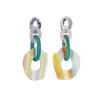 Aretes Acrílico Acetato Explosiones Transfronterizos Europeos y Americanos Aretes Geométricos Huecos Aretes de Personalidad Exagerada Outlet de Fábrica