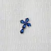 Pendientes de Aleación de Titanio F136 Forma de Gota de Agua Zirconio Cruz G23 Titanio Zirconio 5A Clavo de Nariz Pantalla de Oreja Clavo de Hélice de Oreja Clavo de Labio Cabeza