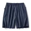 Verano Nuevo Pantalones Cortos de Seda de Hielo para Hombre Sueltos Tallas Grandes Deportivos Casual Secado Rápido Finos Transpirables Fitness Running