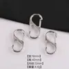 Aleación de zinc K blanca colección de llaveros multiestilo DIY hecho a mano casero colgante para coche hebilla de conexión para equipaje pequeños accesorios