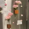 ^Diy Atmósfera Creativo Decorativo Imán Tubo de Ensayo Zakka Florero Madera Maciza de Gama Alta Arreglo Floral Imán Magnético para Refrigerador
