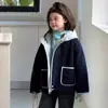 Tutu Elefantito Ropa Infantil Chaqueta para Niñas 2026 Otoño/Invierno Nuevo Grueso Lana de Cordero Casual Cálido Top