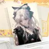 Nuevo Estilo Serie de Chicas Hermosas Cuaderno de Páginas a Color A5 Planificador de Dibujos Animados Anime Cuaderno con Cubierta de Cuero Dulce Estilo Maduro