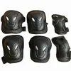 Protetor de patins infantil, conjunto de 6 peças de protetor de capacete esportivo para skate e patins, protetor de joelho e cotovelo