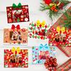 Et040 Hombre de Jengibre Navideño Cuadros Rojos Pegatina DIY Marco de Fotos Rompecabezas Decorativo Pegatina Pegatina de Dibujos Animados