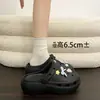 Moda Única2026 Item Quente de Verão: Chinelos DIY Versáteis de EVA com Cobertura para Dedos em Desenho Animado para Mulheres, Perfeitos para Sessões de Fotos de Férias