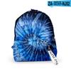 2021 Amazon Transfronterizo Nuevo Tie-Dye Estudiante Diario Impreso en 3D Calle Tela Oxford Mochila Cordón de Moda