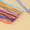 300 colores en stock 3mm-8mm cuerda de gorra de poliéster cordón para cintura de suéter color cifrado de lingote 32 cuerda redonda con núcleo