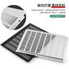 300 ancho aleación de aluminio red de ventilación aire acondicionado escape ventana rectangular orificio de ventilación para armario gabinete orificio de ventilación multiusos