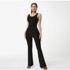 Europa y Estados Unidos transfronterizo TK Amazon chaleco de cuello redondo pantalones acampanados mono tirante ancho espalda sexy hilo ropa de yoga