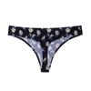 Amazon Comércio Exterior Transfronteiriço Peça Única Respirável Estampada Contínua Tanga de Cintura Média para Meninas, Confortável com Design Floral Sexy