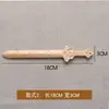 Hacha de espada de madera de durazno tallada colgante de pluma Wenchang colgante varios estilos de artesanías de madera accesorios DIY al por mayor