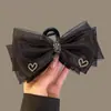 Princesa en la Huida Lazo Grande Pinza para el Cabello Accesorios Coreanos Pinza de Tiburón Pinza para el Cabello de Sentido Avanzado Adorno para la Cabeza de Mujer