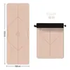 Stock de Fábrica Serie Hua Cai PU Caucho Natural Esterilla de Yoga Seca Húmeda Antideslizante Ensanchada Engrosada Esterilla Deportiva de Interior