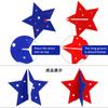 Decoración del Día de la Independencia Americana Rojo Blanco y Azul Pentagrama Venta al por Mayor de Fábrica Admisión Accesorios Ceremonia de Apertura Estrellas de Fieltro
