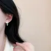 Aretes de rosa con diamantes brillantes, lujo ligero, alta gama, exquisitos, diseño de nicho, elegantes, versátiles para el uso diario