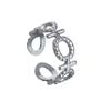 Anillo de Acero Inoxidable para Mujer Ajustable por Presión de Aceite, Joyería de Nuevo Estilo Amazon Shein Norteamericana Transfronteriza