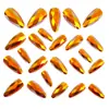 Dourado Profundo em Formato de Diamante Galvanizado Moda Europeia e Americana Unhas Amendoada com Ponta Redonda, Manicure Simples e Estilosa, Removível e Usável