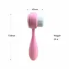 Nuevo cepillo facial limpiador con forma de bola de boliche, cepillo facial electrochapado, cepillo de pie, limpiador facial manual de silicona de doble cara para limpiar y eliminar puntos negros