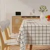 Mantel PVC Mantel Cuadros Simples Estilo Ins Tapete Rectangular para Mesa Lujo Ligero Sensación de Alta Gama Impermeable y a Prueba de Aceite Tapete para Mesa