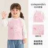 Camiseta de Manga Larga Kaka Panda para Niños y Niñas, Camiseta Básica de Otoño para Bebés, Top Moderno de Primavera y Otoño