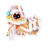 Linternas del Festival de Medio Otoño, kits de manualidades DIY de danza del león resplandeciente, linternas portátiles tradicionales de danza del león para niños, mercancía de puesto