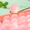 Caixa de Gelo Picolé de Silicone Caixa de Gelo Caixa de Gelo Molde de Bola de Gelo Redonda Caixa de Gelo Congelado Doméstica com Tampa