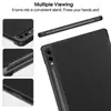 Aplicable a Samsung S9 Plus X810 12.4 tableta funda de cuero soporte de tres pliegues tipo caster funda protectora