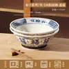 Tigela de Cerâmica para Ramen com Caractere Chinês'' para Uso Doméstico, Novo Modelo 2026, Cor Sob Esmalte, Tigela Grande para Macarrão, Tigela de Sopa com Pé Alto