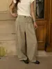 KITTIN Otoño Nuevo Estilo Coreano para Viajar Versátil Adelgazante Lavado Curvo Pantalones Casuales para Mujer 90190