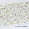 Dongzhou Rosa Sakura Recubierto Accesorios de Pedrería para Uñas Roca Dulce Corazón Retorcido Vidrio Puntiagudo Pedrería Brillante Adhesivo para Uñas Pedrería