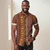 Comercio exterior de Amazon Europa y Estados Unidos 2025 nueva moda casual alta calidad estampado camisa de manga corta para hombre