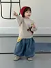 Conjunto de Otoño para Niños Estilo Coreano Ropa Infantil 2026 Nuevo Ropa de Otoño para Bebé Conjunto de Suéter de Punto y Jeans para Niños