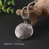 Pingente de Lótus Étnico Corrente Longa para Suéter Simples Versátil Colar de Outono e Inverno Acessórios de Pingente Retrô para Homens e Mulheres