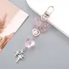 Nuevo llavero con lazo acrílico, colgante con personalidad, colgante para bolso, funda para auriculares, cadena, joyería