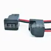 Conector fêmea Tipo-C tipo encaixe direto com cabo para brinquedos, lâmpadas e pequenos eletrodomésticos, conector de fio-lead certificado CE 2P